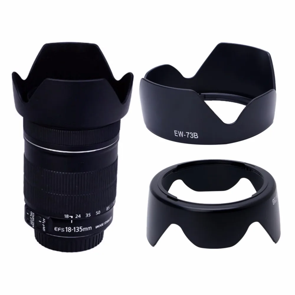 Y1AE EW-73B Camera Lens Hood For EF-S 18-135mm F3.5-5.6 IS