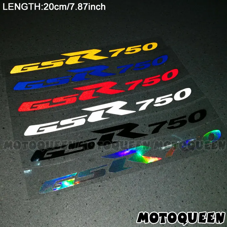 For SUZUKI GSR600 GSR 600 750 Motorcycle Wheels Fairing Helmet Side Tank Pad Decoration Logo Label Reflective Stickers Decals