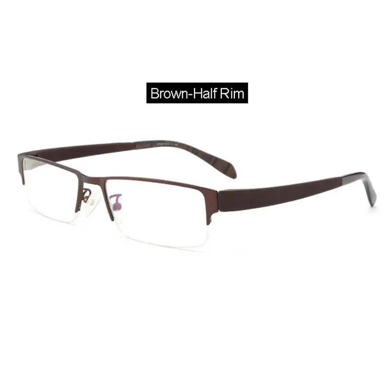 Men Alloy Eyeglasses Frame for Men Eyewear Flexible Temples Legs IP Electroplating Alloy Material,4 Styles,4 Colors
