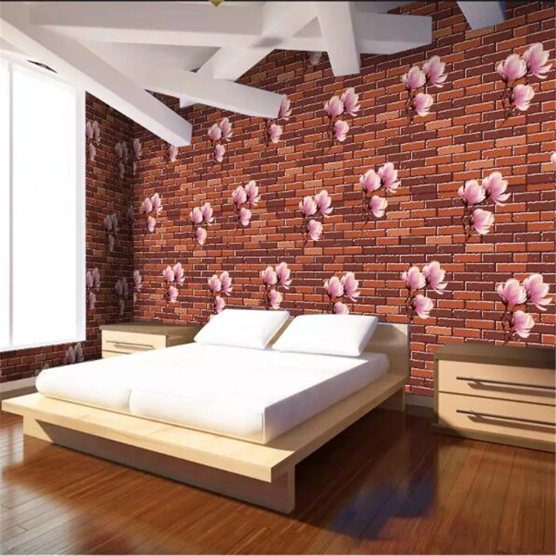 

wellyu wall papers home decor Custom wallpaper Red wall floral art wallpaper tapeta do pokoju papel pared fototapete tapety