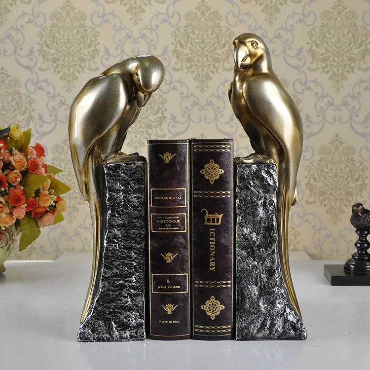 European Style parrot book by an author resin crafts office decoration gift business gifts den