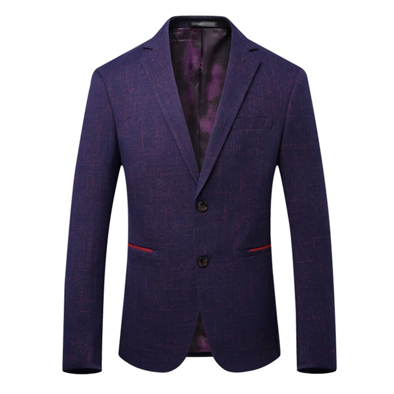 2019 New Arrival High Quality Fashion Casual Stripe Blazer Men Business Suits Jackets England Style Jackets Casual Blazer