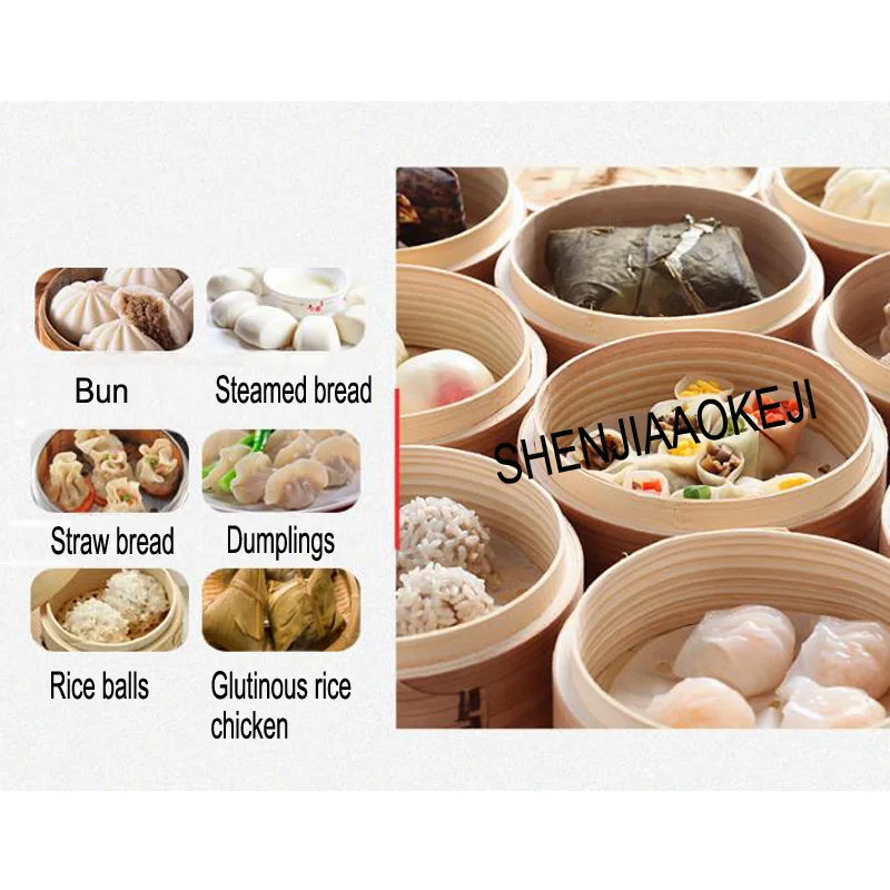 

Паровой котел с двойной температурой и шестью отверстиями, коммерческая настольная пропаривающая печь, электрический паровой шкаф, 220 В, 1 шт.