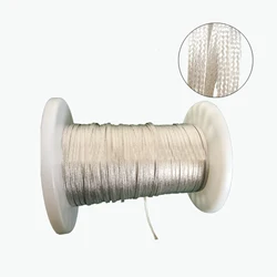 4-20MM Encrypted pure copper silver plated cable sleeve anti-jamming Braid Sleeve Silver plated copper Metal sheath