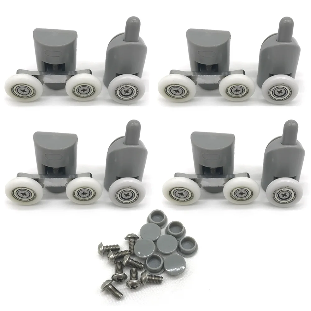 Shower Door Rollers/Runners 22.5mm Wheels Diameter( 4 double top +4 singel bottom )