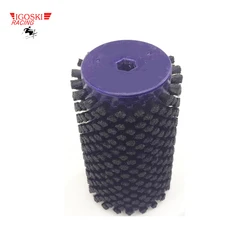 IGOSKI cepillo Roto de nailon para encerado de esquí de campo traviesa, se adapta a eje hexagonal de 10mm, Skiboard y Snowboard