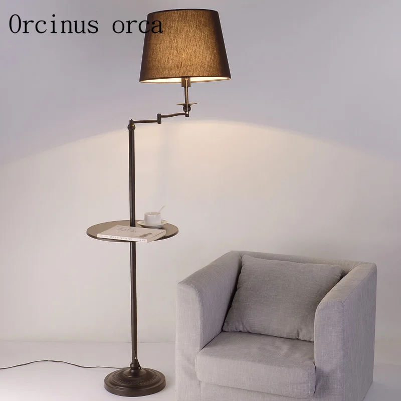 

Floor lamp simple living room shelf lamp Nordic study bedroom creative vertical lamp floor lamp