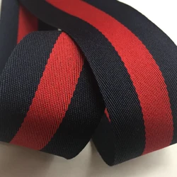 50mm 38mm 25mm 20mm Wide Webbing 4.5 Meters Red Blue Navy Green Polypropylene Ribbon Twill For Sewing Handmade