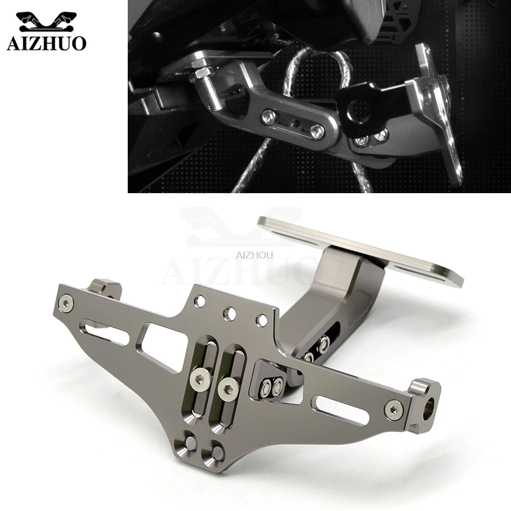 

Motorcycle Mount Bracket Fender Eliminator Number Plate Frame Holder with Light for YAMAHA TMAX 530 500 tmax500 XP530 2008 2009