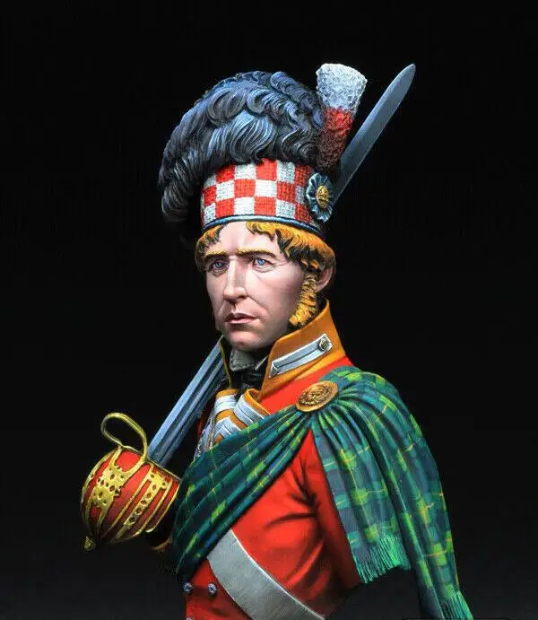 Unassambled  1/10 The Highlanders  warrior ancient   Bust  Historical  Resin figure miniature model Unpainted