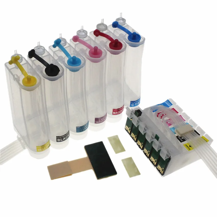 T0791-T0796 Continu Inkttoevoersysteem CISS Voor Epson 1430 1500 W P50 PX650 PX660 PX700W PX710W PX720WD PX730WD 800FW