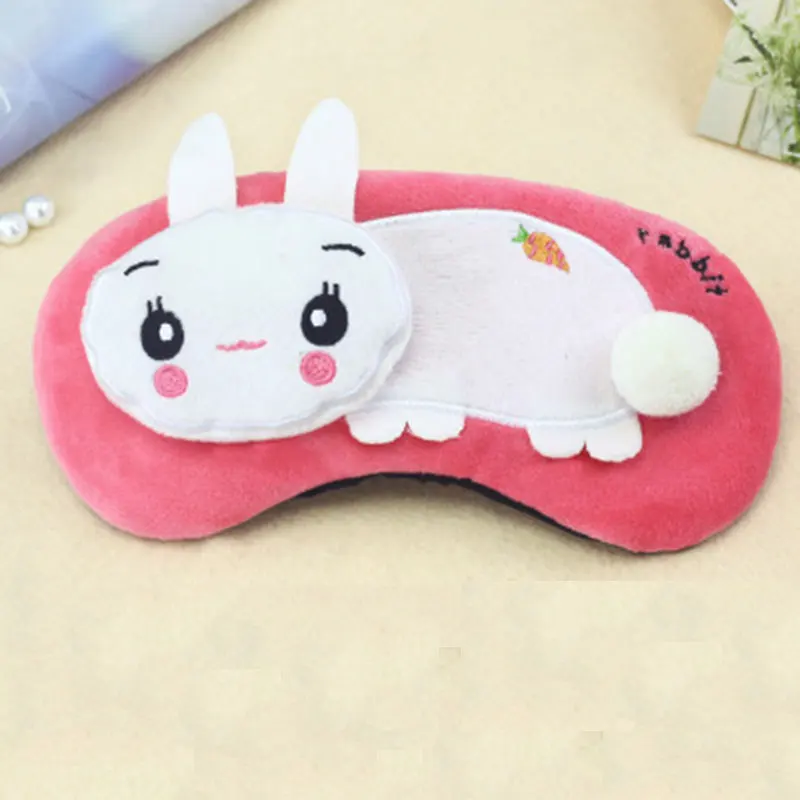 Bunny Cow Sleeping Eyepatch 3d Animal Eyeshade Cover Soft Portable Blindfolds For Sleep Girls /Child Gift No Ice Bag