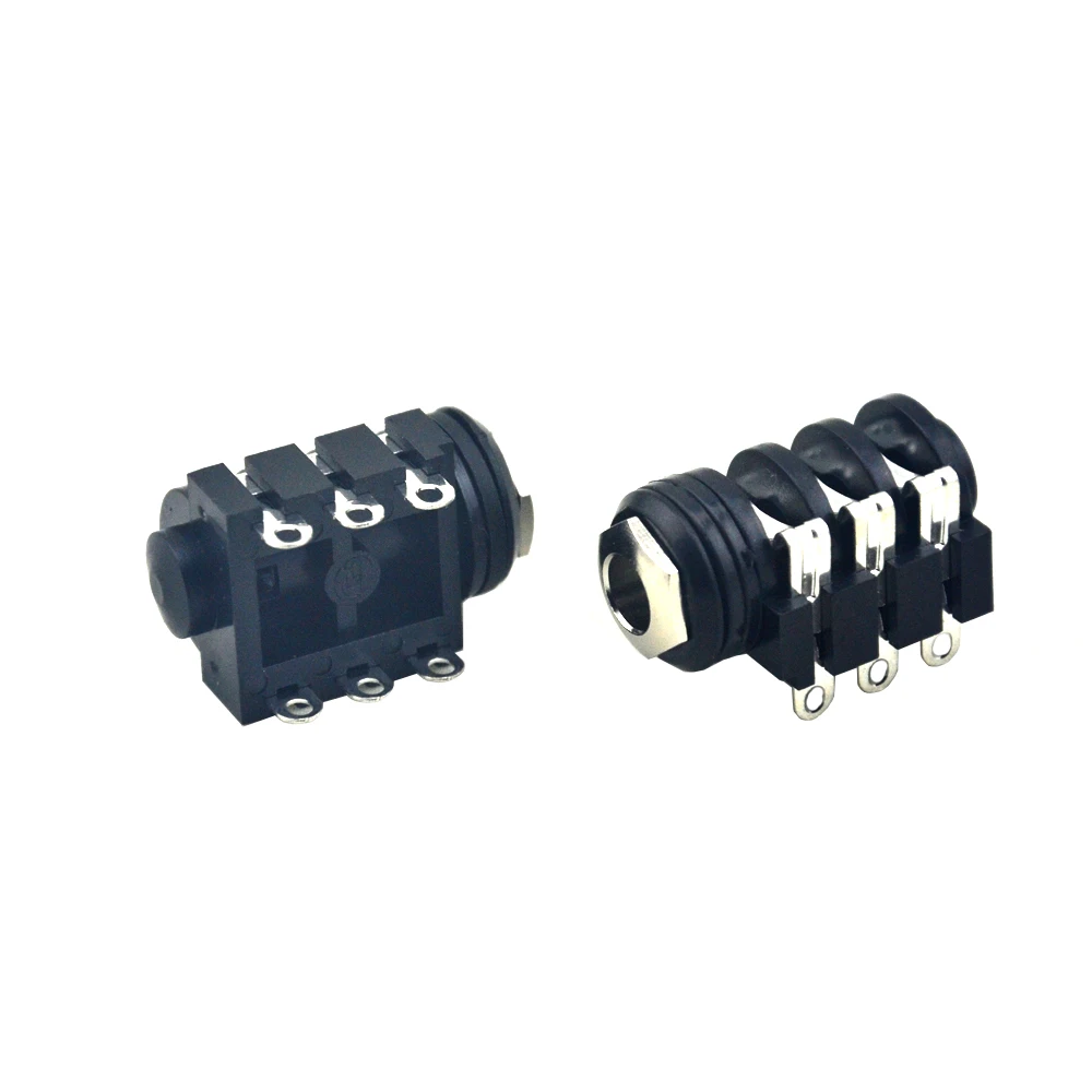 12PCS  LANDTONE 1/4 6.35 mm Stereo Jack Socket INPUT or Output Jack Guitar Effects Pedals Parts