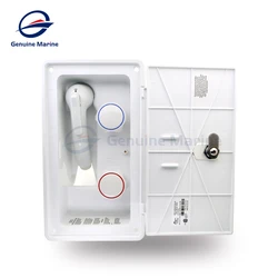 RV White Weatherproof Exterior Shower Box Kit With 1.5m Hose & Lock for Boat Marine Camper Motorhome Caravan Camper Accessories