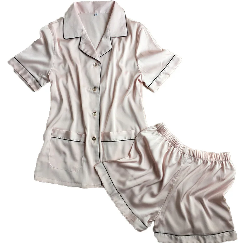 

Japanese Short Sleeve Summer Pajamas Set Free Shipping 2022 Short Pants + Tops Two Pieces Nightwear Home Wear Loose Sleepwear