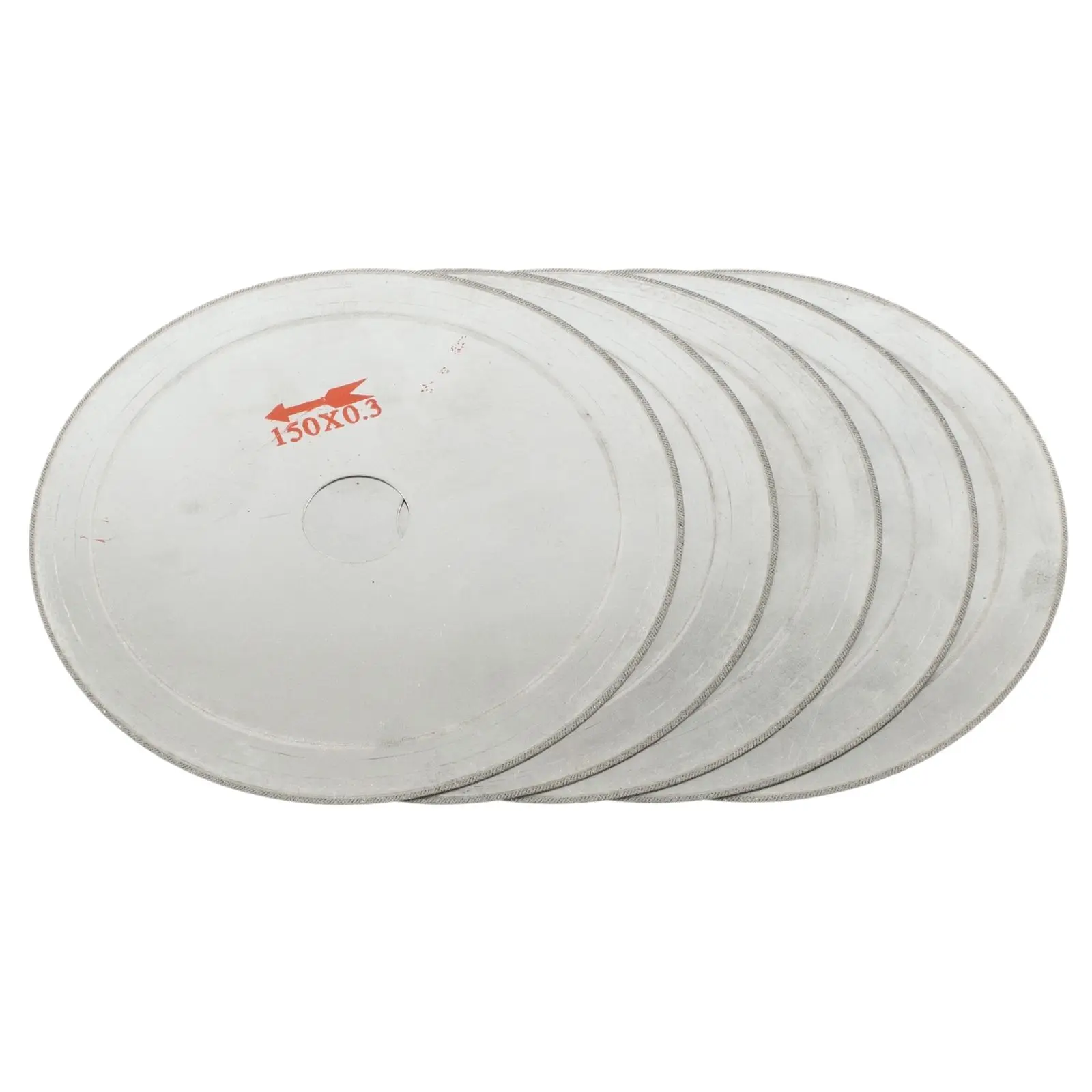 5 szt. 6-calowych (150 mm) ultracienkich diamentowych tarcz tnących do kamieni szlachetnych, trzpień 25 mm z tuleją 5/8 cala (1/2 cala) do kamienia, szkła i kamieni szlachetnych