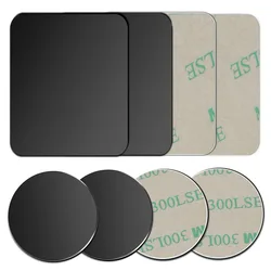 Metal Plate With Sticker Use For Magnetic Car Phone Holder Accessories Replacement Metal Plate Iron Sheet For Magnet Stand