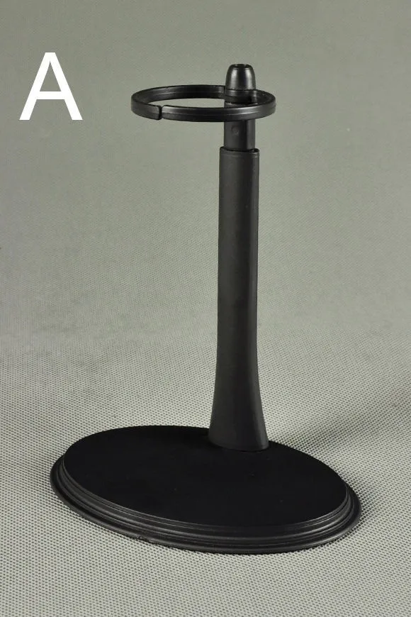 1/6 Black Stand Action Figure Accessories Figure Body A/B/C Type Display Stand Holder Fixed the Waist Adjustable Height