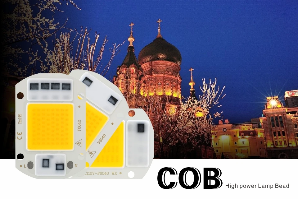 10 Stück 220V LED-Chip 10W 20W 30W 50W COB-Chip Ohne Treiber LED-Lampenperlen für Flutlicht, Strahler, Lampada, DIY-Beleuchtung – Detail 1
