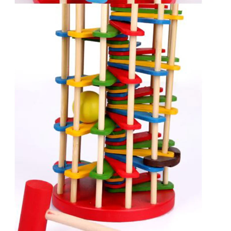 Montessori Baby Kids Speelgoed Hout Pouching Bal De Ladder Leren Leren Educatief Voorschoolse Training Brinquedos Juguets