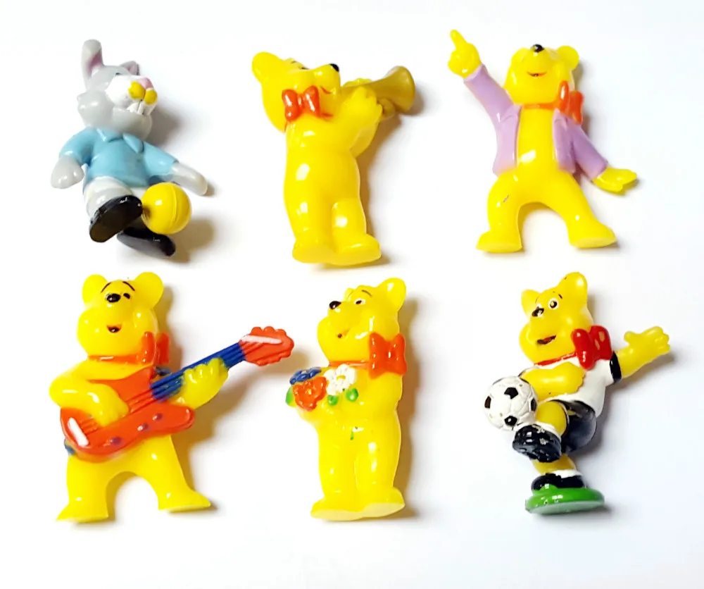 

50 pcs, Cartoon Bear Rabbit Figure Toys for Kids, Cake Decoration, Pinata Filler, Kids Party Favour, Gift, Vending toys, Novelty