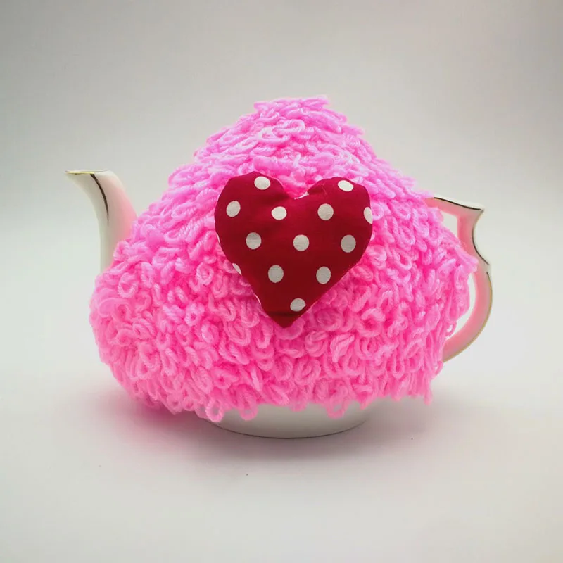 Christmas Thanksgiving Gift Warm Teapot Cover Crochet Knitting Tea Cosy British Style Tableware