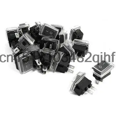 20Pcs AC 3A 250V 6A 125V SPST 2 Position on/off Soldering Rocker Switches