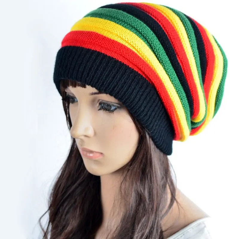 

ві, 2022, теплі шапки Jamaica Reggae Gorro Rasta Style Cappello Hip Pop, чоловічі, зимові, червоні, жовто-зелені, чорні, модні жіночі в’язані шапки