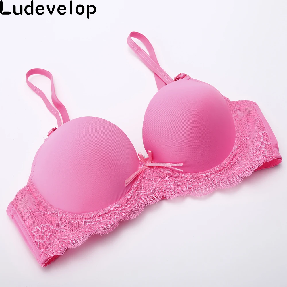 Ludevelop Women Sexy Bras,Plus Size Soutien Gorge lace bralette girls fashion bra,push up bra or women Black White Underwear