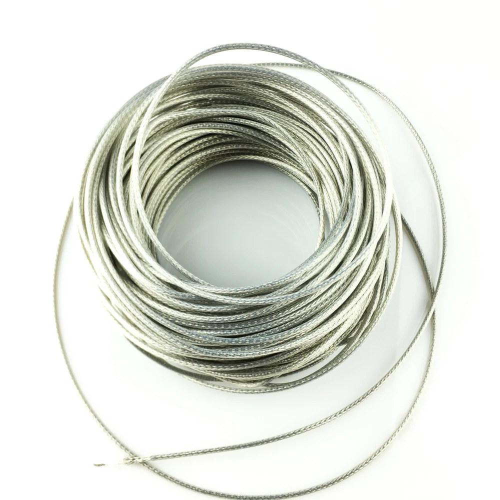 PTFE Oxygen Free Copper Braided Shielded Wire For Electric Guitar Bass per meter ( #0056 ) MADE IN KOREA