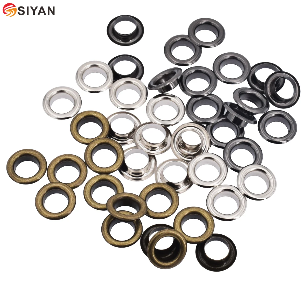 Metal Eyelets With Grommet For Leathercraft DIY Scrapbook Shoe Belt Cap Bag Tag Clothes Backpack Accessories 100sets