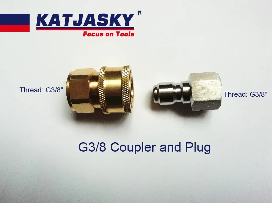 10pcs/lot G3/8 quick ball coupling connector adaptor high pressure 350bar  G3/8 Female quick chuck