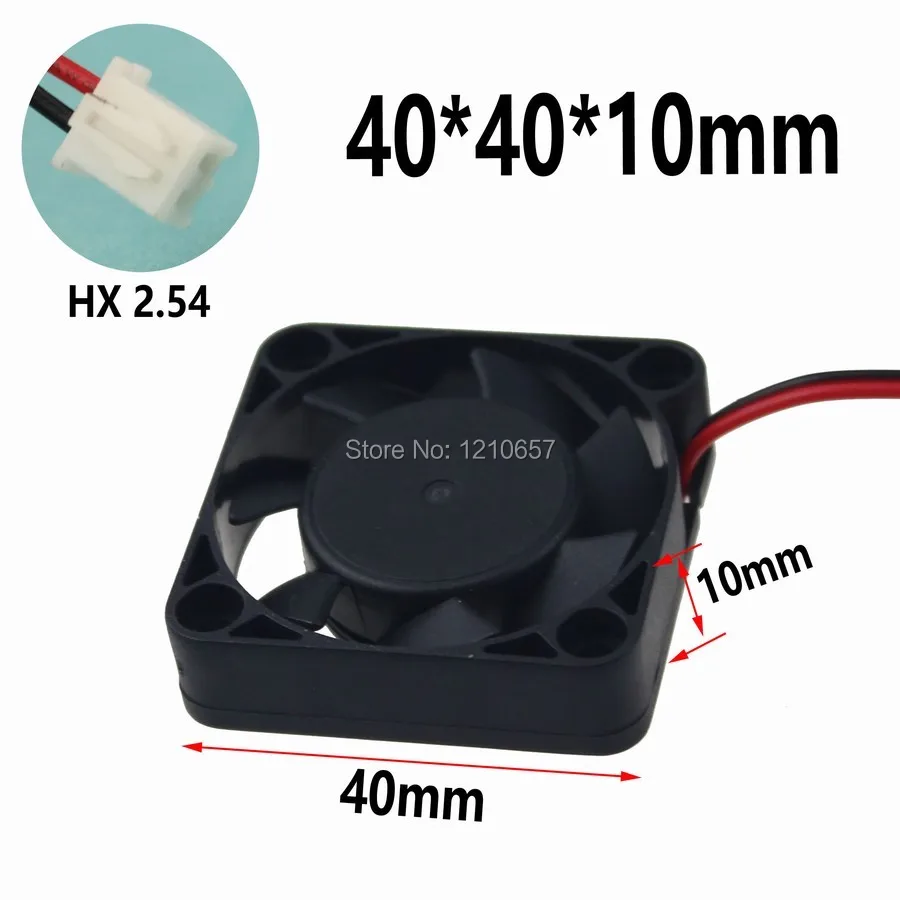 1pieces Brushless DC 40x10mm 4cm 4010B 12V 2Pin Ball-bearing Cooling 3D Printer Fan