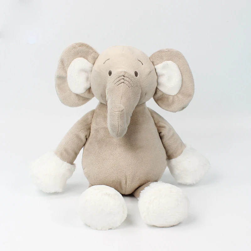 Plush Toys for Children Stuffed Animals Elephant Soft Baby Comforter Toy Doll Kawaii Baby Twins Birthday Christmas Gift 38cm