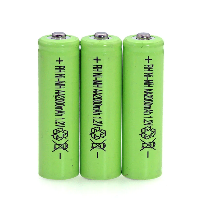 1.2V AA Ni-MH Battery 2000mAh 1.2v Rechargeable Battery High Capacity Camera/Microphone/Mouse /toys batteries