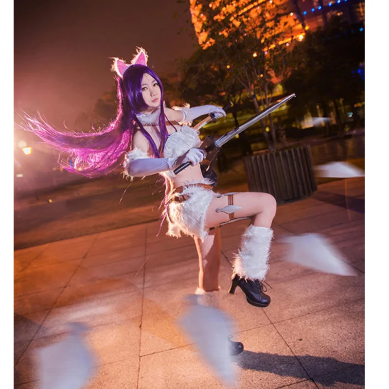 Game Anime LOL Katarina Du Couteau Party Fashion Uniform Cosplay Costume Any Size