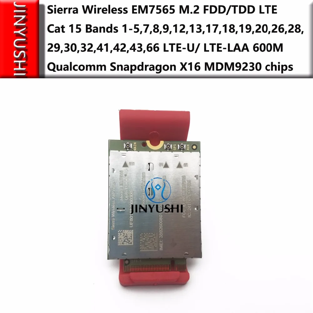 

Sierra Wireless EM7565 100% New&Original no fake M.2 FDD/TDD 4G-5G module LTE-U/ LTE-LAA cat 12 Bands Qualcomm Snapdragon X16