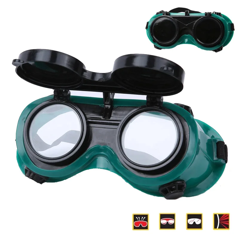 New Welding Safety Goggles Work Safety Glasses For Flaming Cutting Brazing Soldering Eye Protector Soft PVC 2 Layer Lens