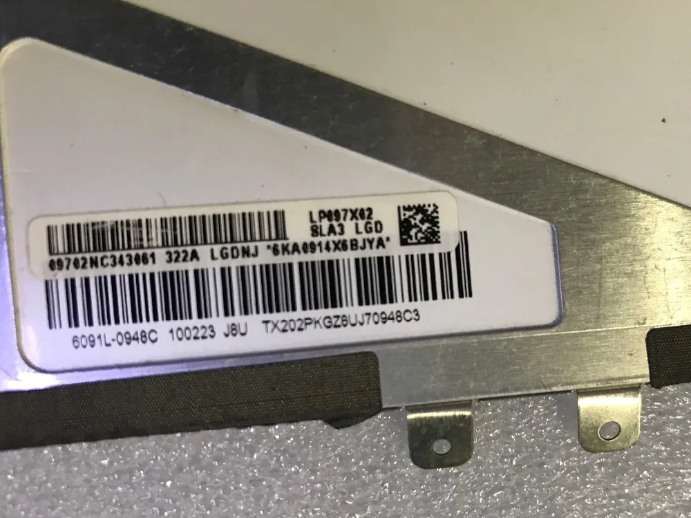 Frete grátis original novo modelo de tela LCD de 9,7 polegadas: LP097X02 SLA3
