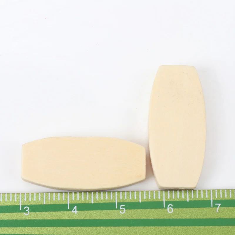 20Pcs Natural Strip Wooden Round Loose Spacer Beads for Jewelry Making Diy 26x12mm New KL137