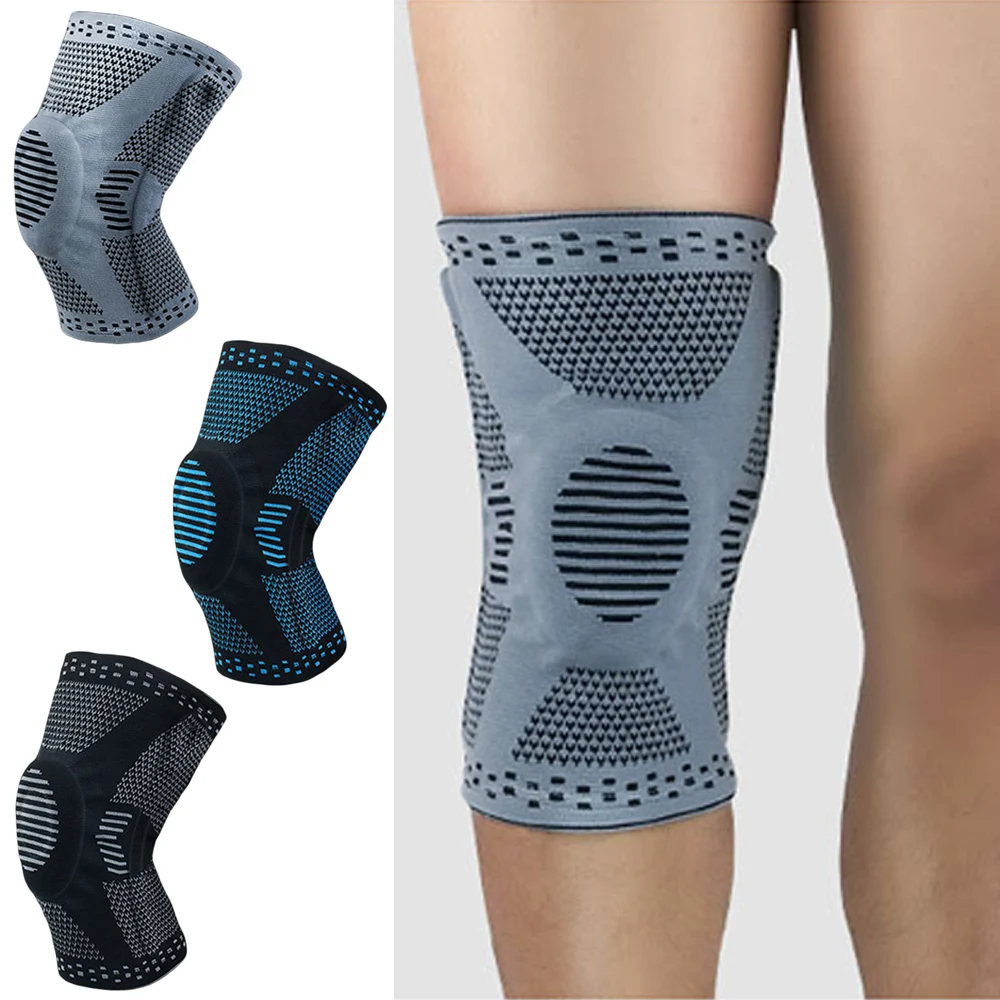 Elastische Unterstützung Sports Knee Pads Knie Wärmer Laufen Basketball Schutz SPSLF0084