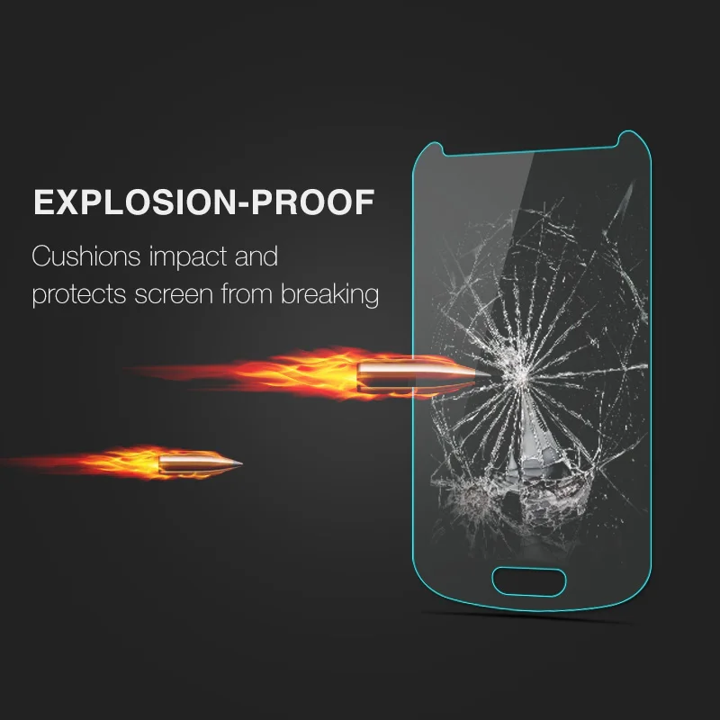 Tempered Glass For Samsung Galaxy S7 S6 S5 S4 S3 S2 Note 4 3 9H 2.5D Explosion-Proof Screen Protector Film For i9500 i9600 G9200