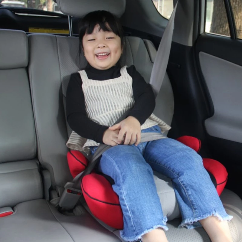 Portable Travel Kids Booster Car Seats 5 Colors Baby Safety Car Seat Thicken High Chairs Cushion For Child Sitting Seat 3~12Y