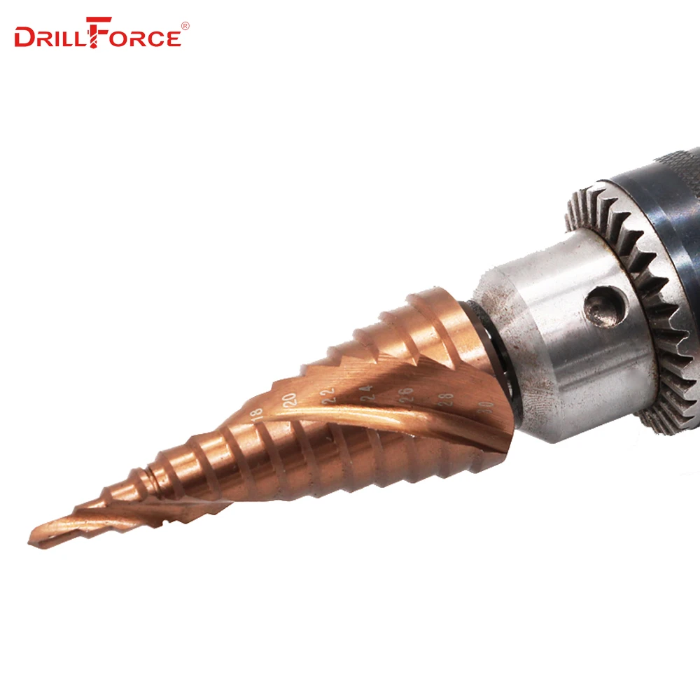 HSS M35 5% الكوبالت خطوة مثقاب الخشب HSSCO عالية السرعة الصلب مخروط عرافة عرقوب المعادن مثقاب الخشب s أداة مجموعة ثقب القاطع ل الفولاذ المقاوم للصدأ
