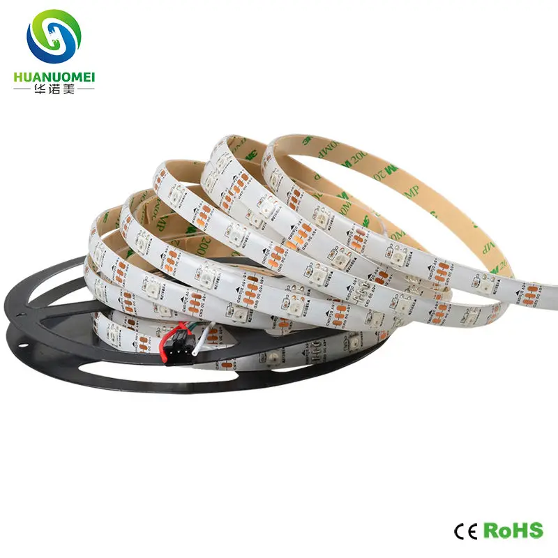 

5v 5050 smd 30leds/m 5m/roll ws2811 rgb led digital strips ws2812 led strip ws2812b led light flexible white pcb waterproof ip65