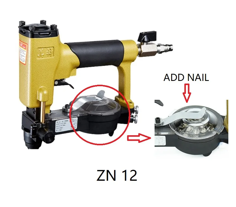 NEW Automatic Pneumatic Pins Gun Pins Staplers Air Tools Air Stapler for Make sofa / furniture Meite ZN12