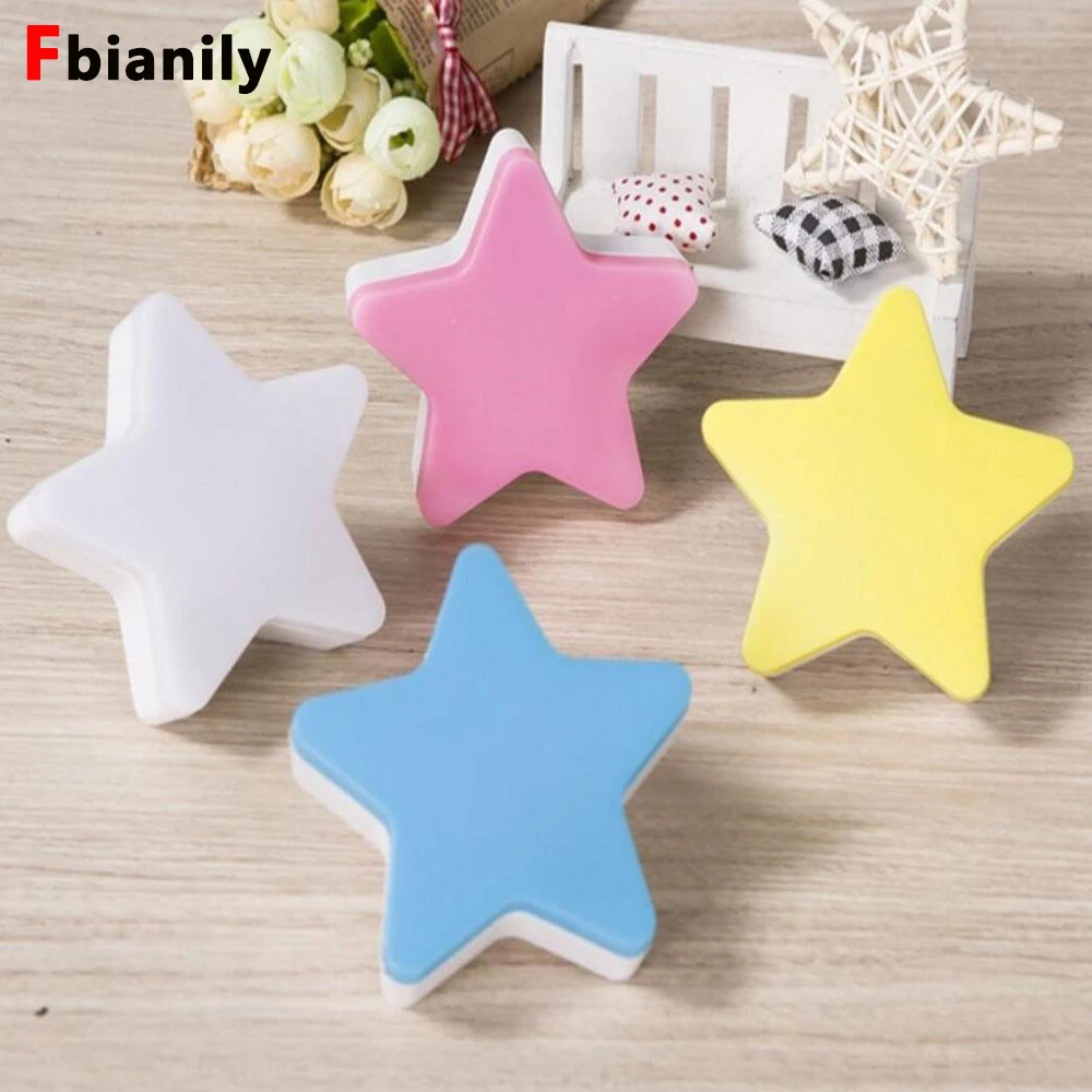 Light Sensor Control Mini Star LED Night Light for Dark Night Children Bedroom Bedside Lamp with US Plug Baby Sleeping Light