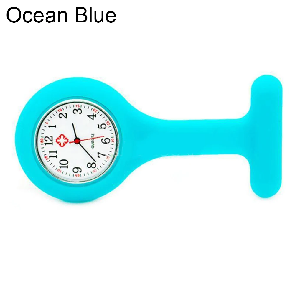 Hot Sales 2018 Fashion Cute New Silicone Nurse Watch Brooch Tunic Fob Watch With Free Battery Doctor Medical Dropshipping