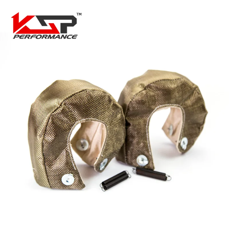 Kingsun high quality Titanium blanket heat shield T3 turbo barriers  1800 degree temp rating for Honda