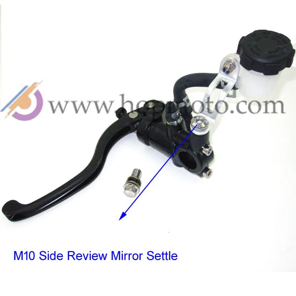 Clutch Lever with Oil Cup for refitting dirt bike pit bike hydraulic clutch M10 side review mirror settle free shipping